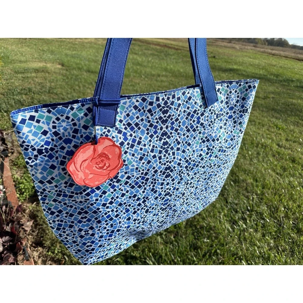 NEW lancome Spring Beach Tote shopping‎ shoulder bag large Blue